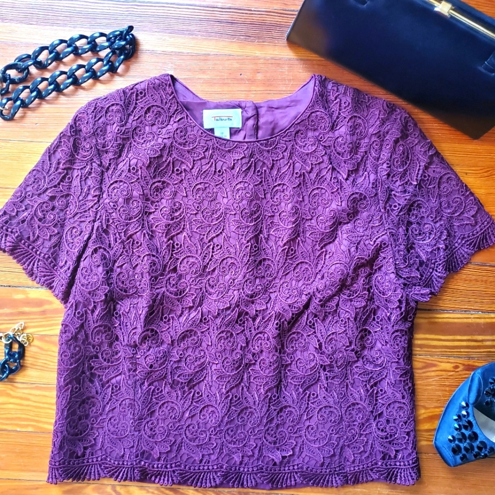 Talbot size 12 lace dress top